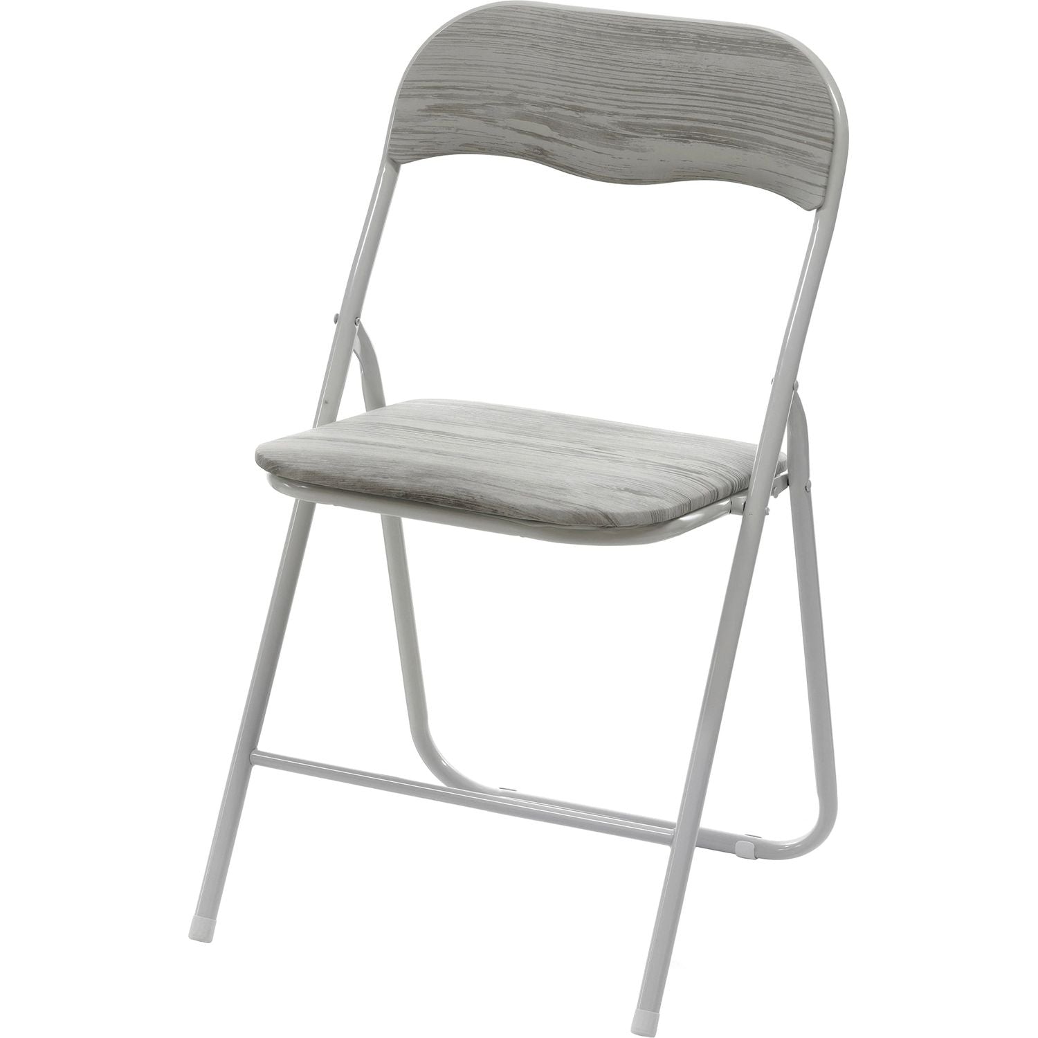 VESTIAMO CASA - Sedia Pieghevole Bianco Effetto Legno - h78x44x43 cm